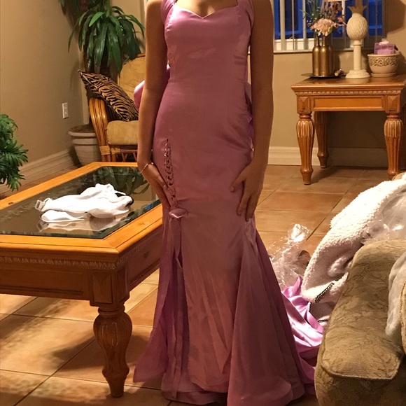Dresses & Skirts - Lavender silk formal dress never wore